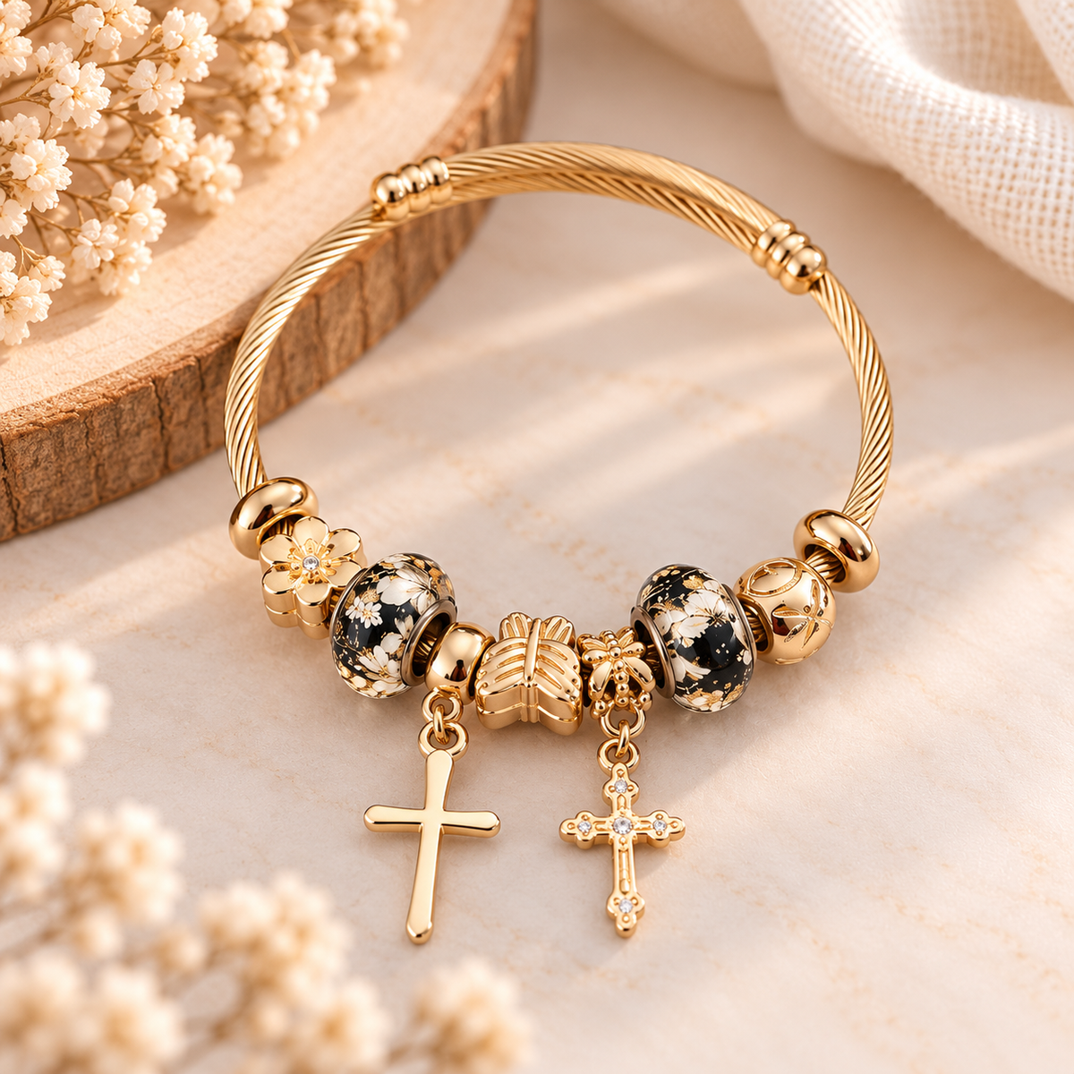 Bracelet Jonc à Charms