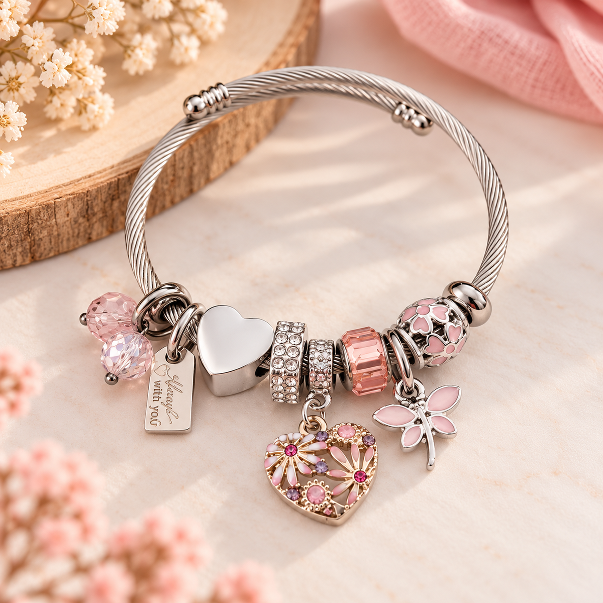Bracelet Jonc à Charms