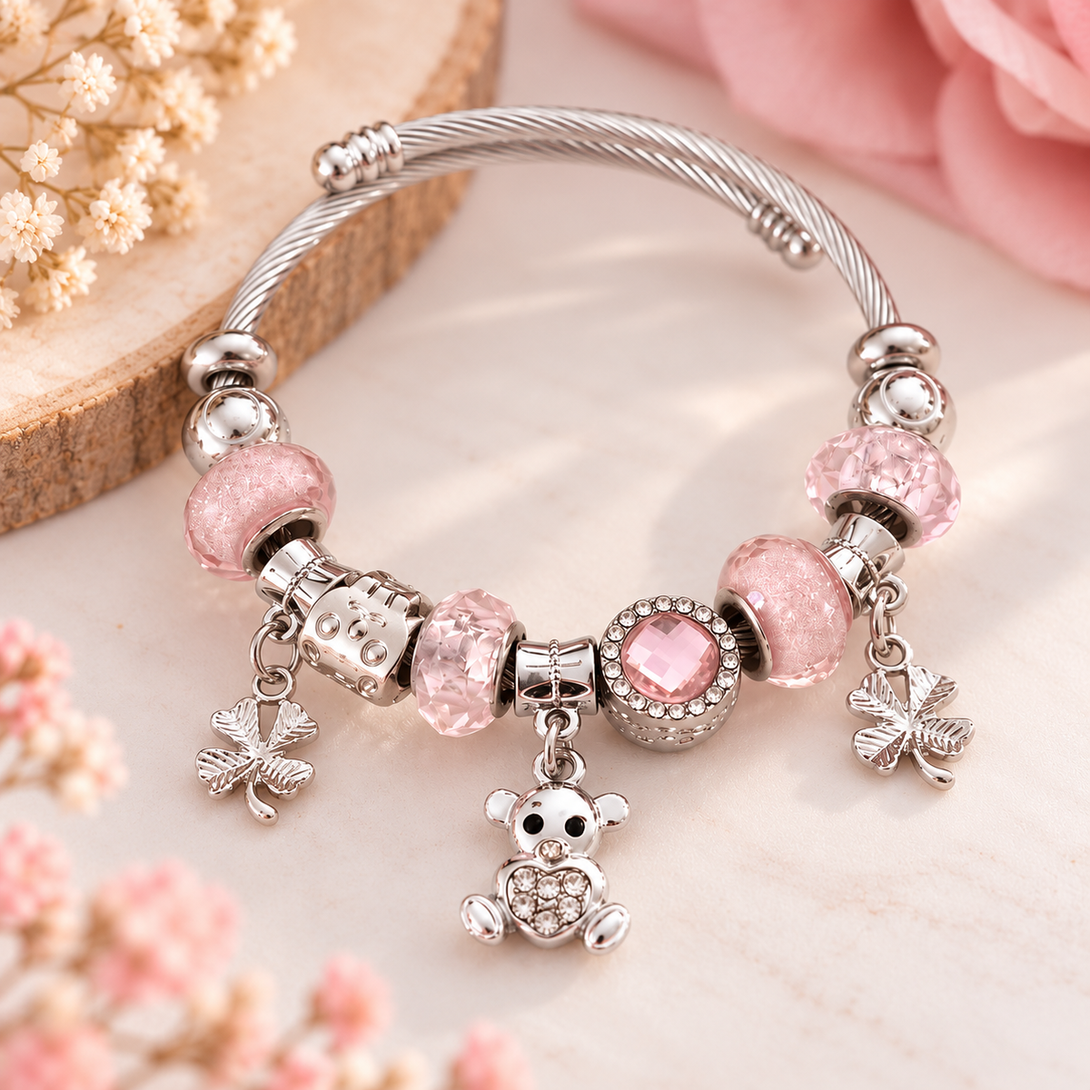 Bracelet Jonc à Charms