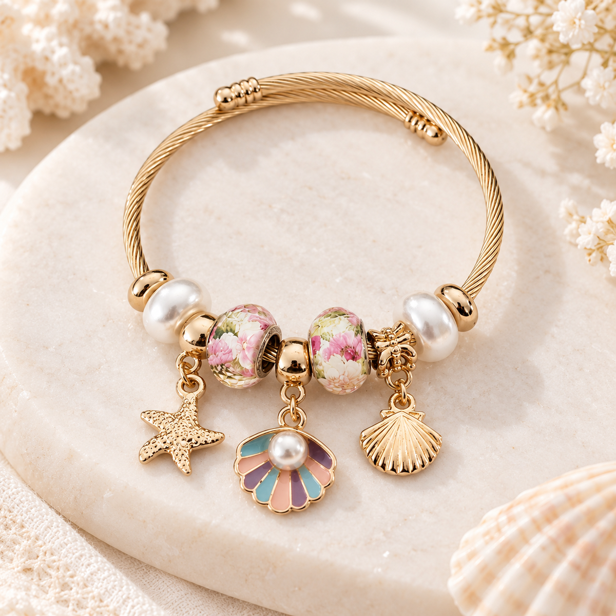 Bracelet Jonc à Charms