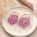Boucles d’oreilles Fleurs Léopard