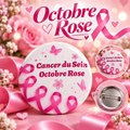 Badges Octobre Rose