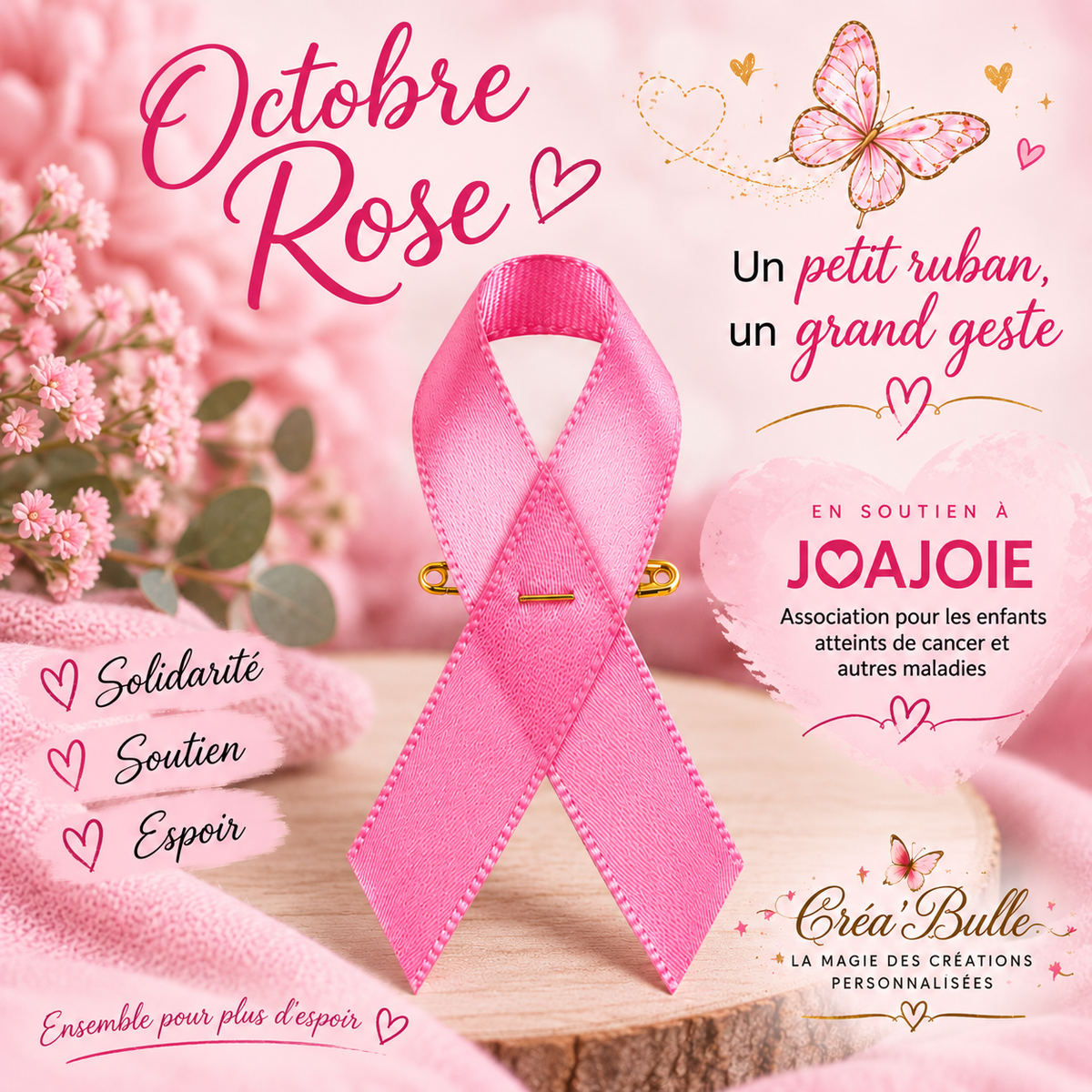 Ruban Octobre Rose