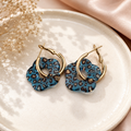 Boucles d’oreilles Fleurs Léopard