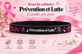 Bracelet en silicone Octobre Rose