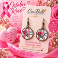 Boucles d’oreilles Octobre Rose