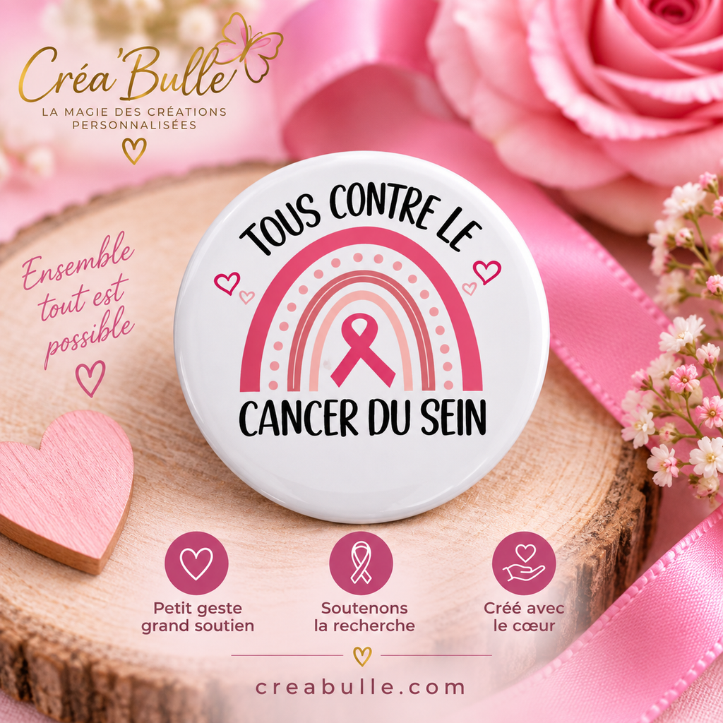 Badge Octobre Rose