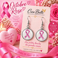 Boucles d’oreilles Octobre Rose