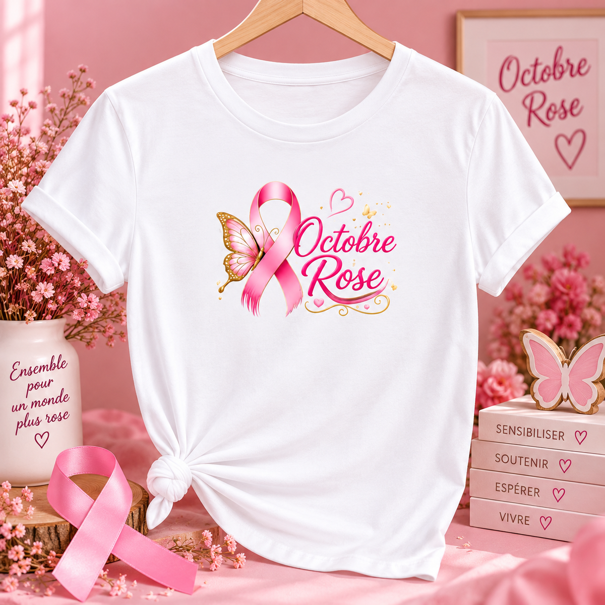 Tee shirt Octobre Rose